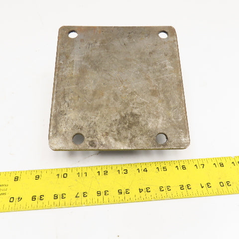 6Y9509 7-1/4" x 6-1/4" Steel Plate Rubber Pad D8 R