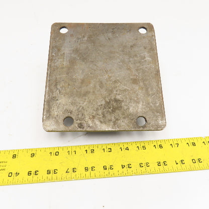 6Y9509 7-1/4" x 6-1/4" Steel Plate Rubber Pad D8 R