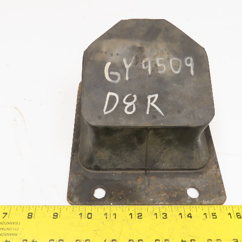 6Y9509 7-1/4" x 6-1/4" Steel Plate Rubber Pad D8 R