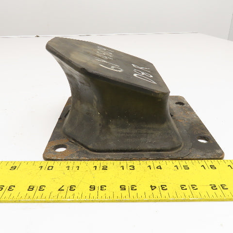 6Y9509 7-1/4" x 6-1/4" Steel Plate Rubber Pad D8 R