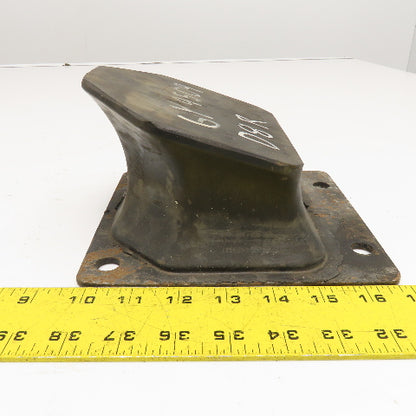 6Y9509 7-1/4" x 6-1/4" Steel Plate Rubber Pad D8 R