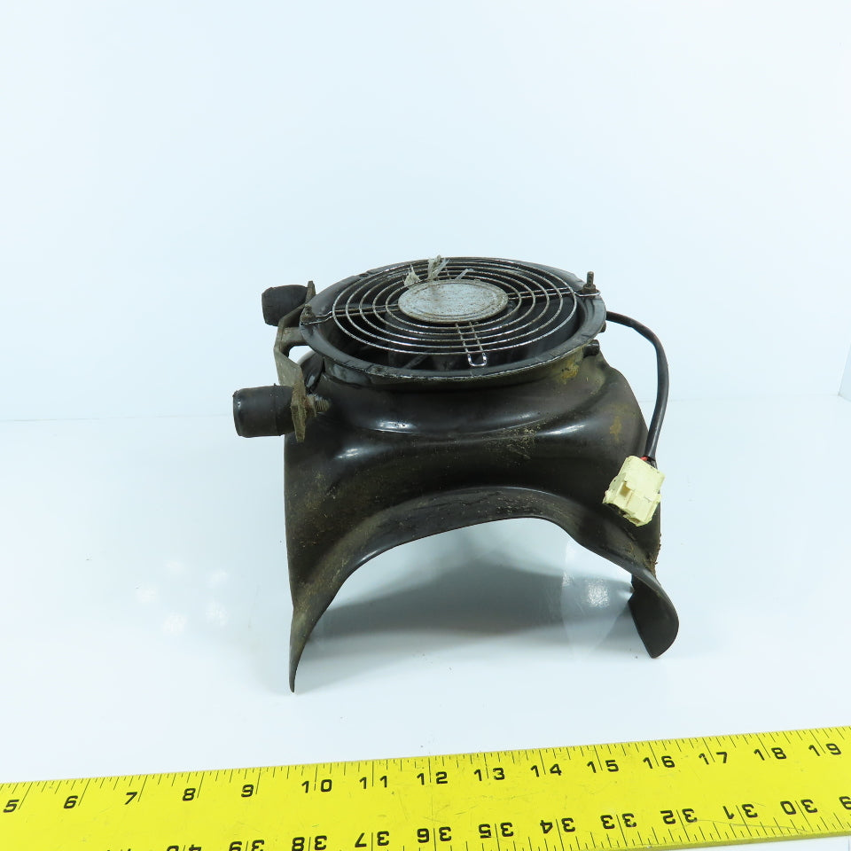 Linde E15S 48V Cooling Fan & Holder Assembly From An Electric Forklift
