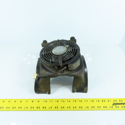 Linde E15S 48V Cooling Fan & Holder Assembly From An Electric Forklift