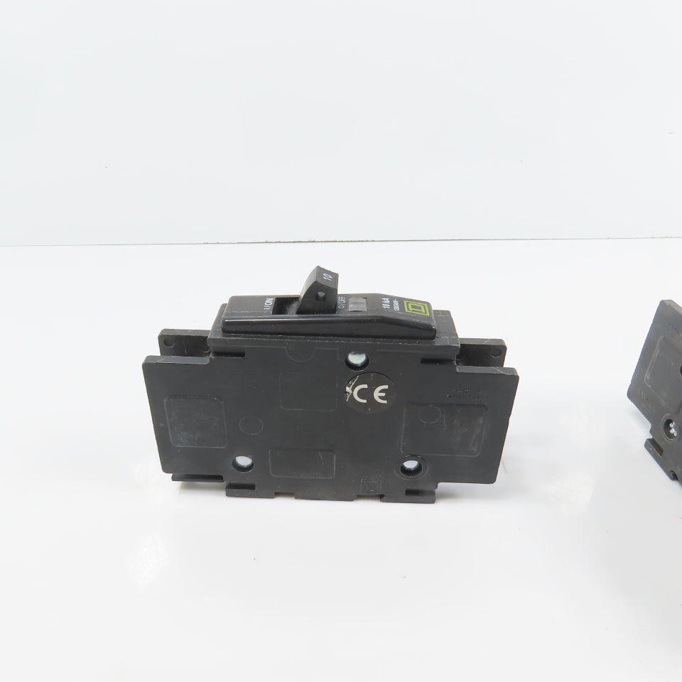 Square D Type QOU Single 1 Pole 10A Circuit Breaker 120/240VAC Lot Of 5
