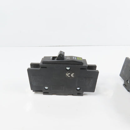 Square D Type QOU Single 1 Pole 10A Circuit Breaker 120/240VAC Lot Of 5