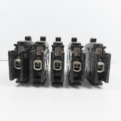 Square D Type QOU Single 1 Pole 20A Circuit Breaker 120/240VAC Lot Of 5