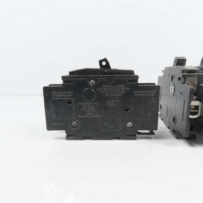 Square D Type QOU Single 1 Pole 20A Circuit Breaker 120/240VAC Lot Of 5
