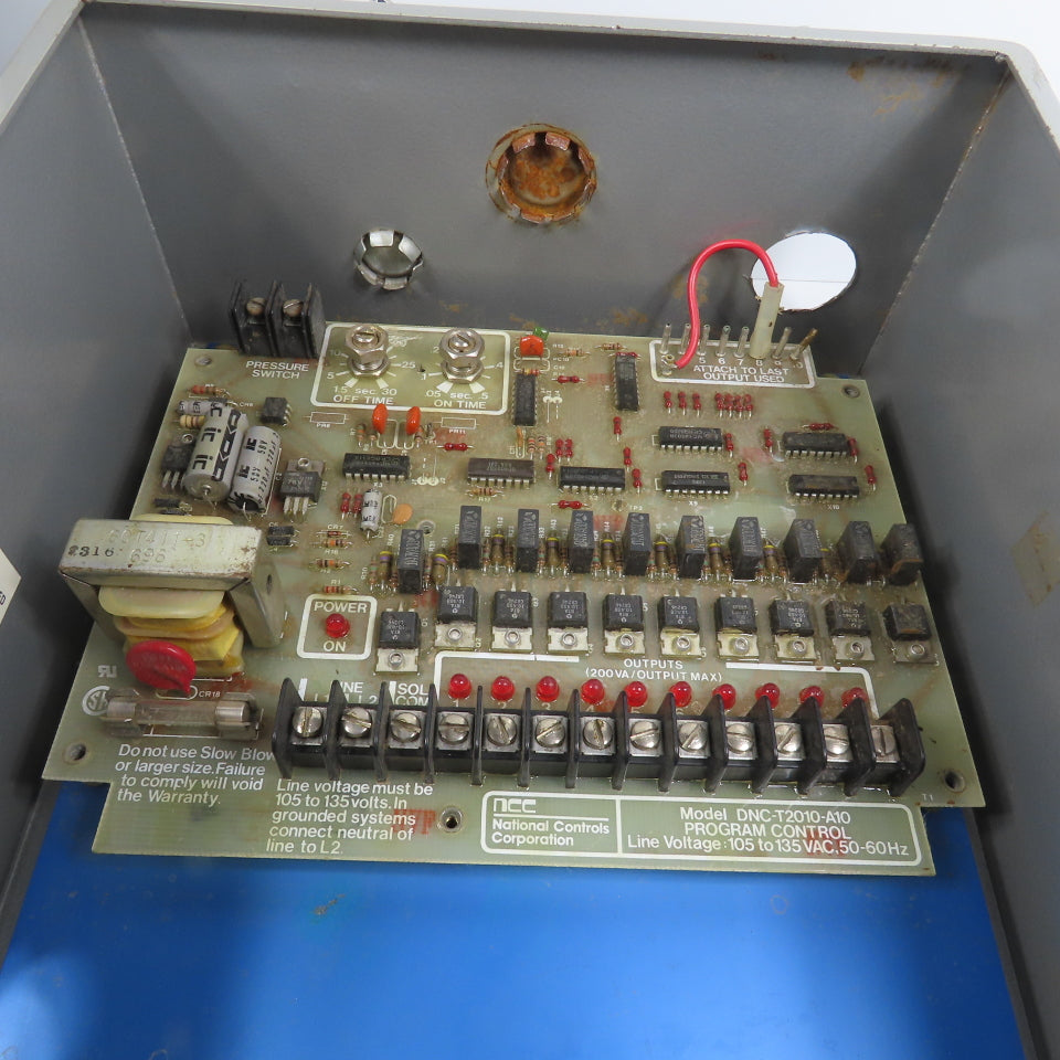 NCC Torit Jet DNC-T2010-A10 Solid State Timer Program Control Board 105-135VAC