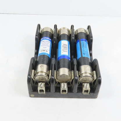 Marathon 6F60A3B 3 Pole 60A Fuse Holder 600V Class H W/ (45A Fuses)