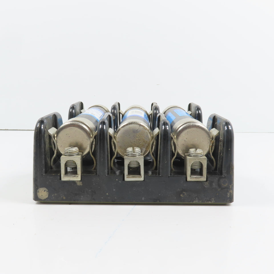 Marathon 6F60A3B 3 Pole 60A Fuse Holder 600V Class H W/ (45A Fuses)