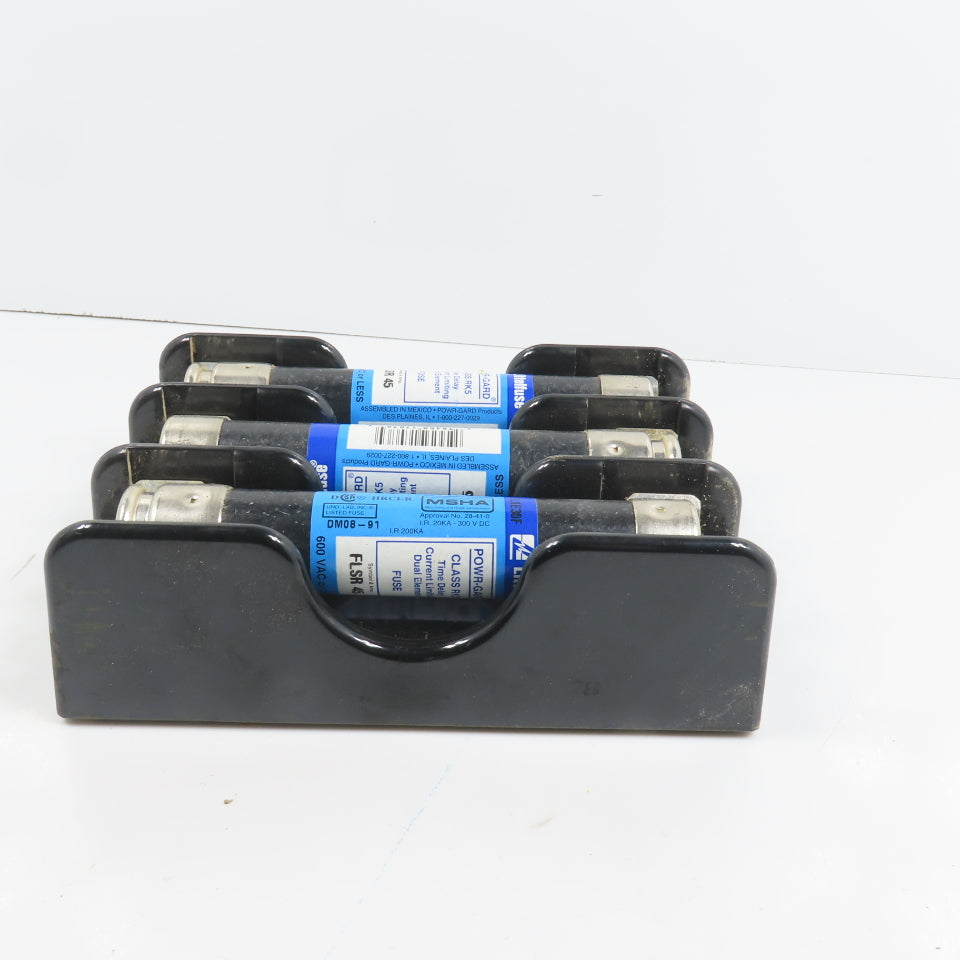 Marathon 6F60A3B 3 Pole 60A Fuse Holder 600V Class H W/ (45A Fuses)