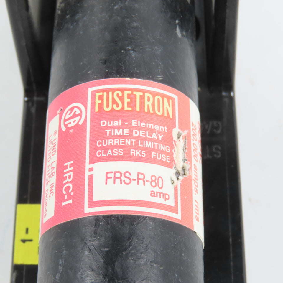 Marathon R6F100A1B 1 Pole 100A Fuse Holder 600V Class H W/ (80A Fuses)