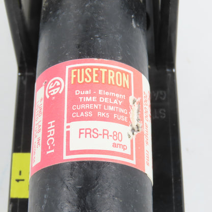 Marathon R6F100A1B 1 Pole 100A Fuse Holder 600V Class H W/ (80A Fuses)
