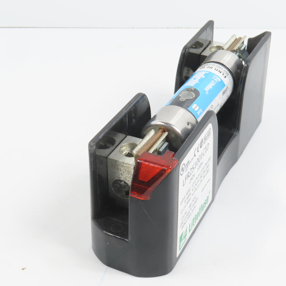 Littlefuse LFR251001CID 1 Pole 100A 250V Class R Fuse Holder (80A Fuse)