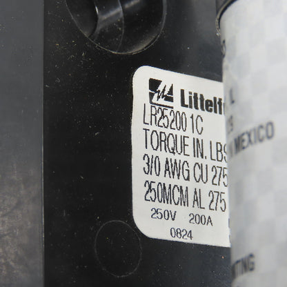 Littlefuse LR25200-1C 1 Pole 200A 250V Class R Fuse Holder (150A Fuse)