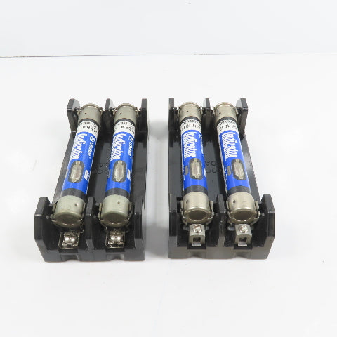 Littlefuse LR60030-2PR 2 Pole 30A 600V Class R Fuse Holder W/ Fuses Lot Of 2