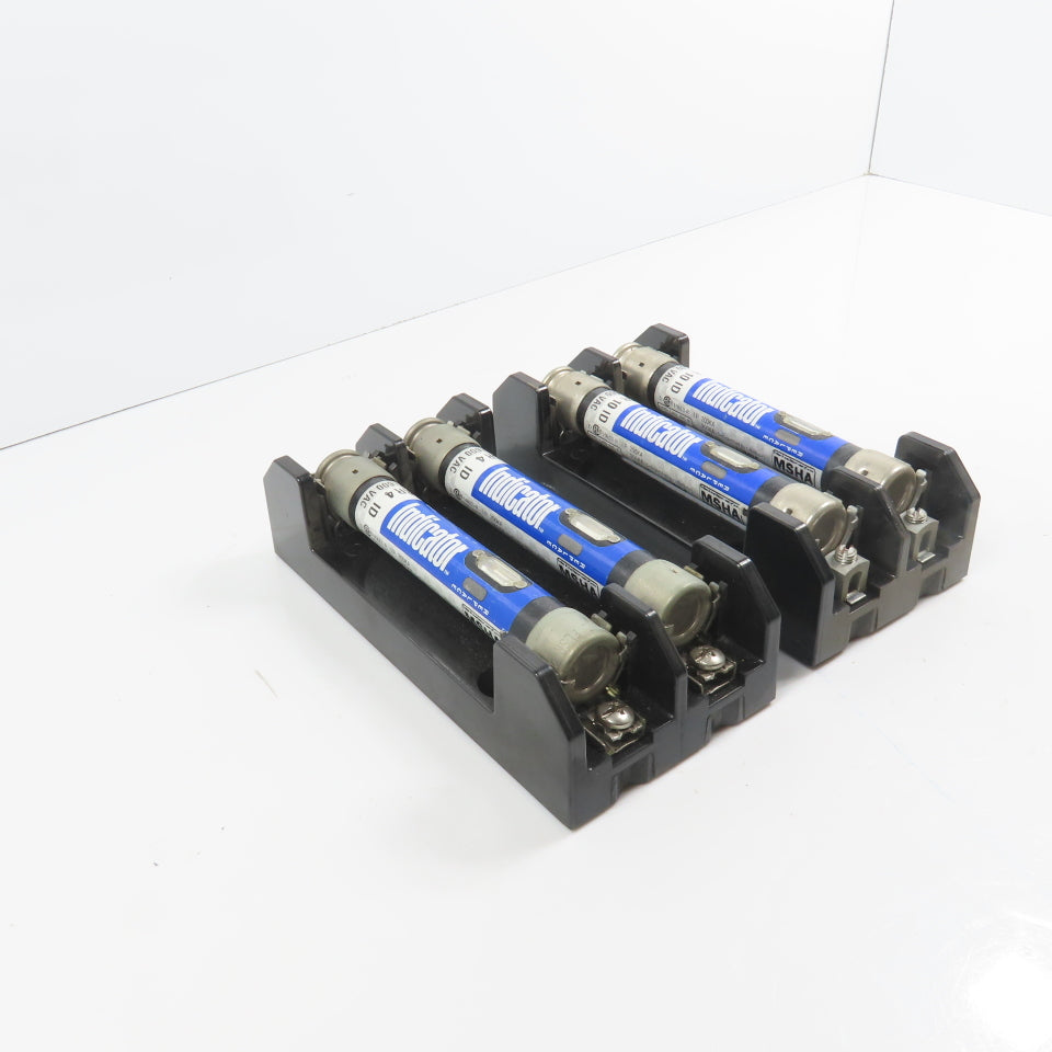 Littlefuse LR60030-2PR 2 Pole 30A 600V Class R Fuse Holder W/ Fuses Lot Of 2