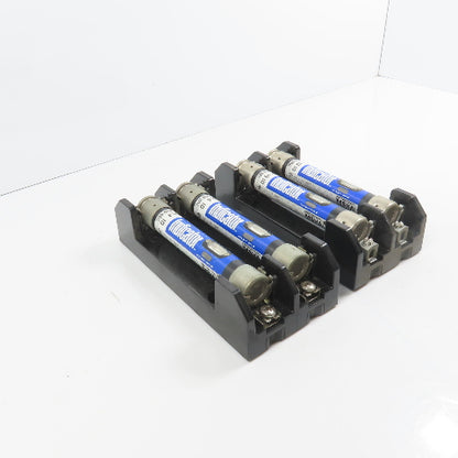 Littlefuse LR60030-2PR 2 Pole 30A 600V Class R Fuse Holder W/ Fuses Lot Of 2