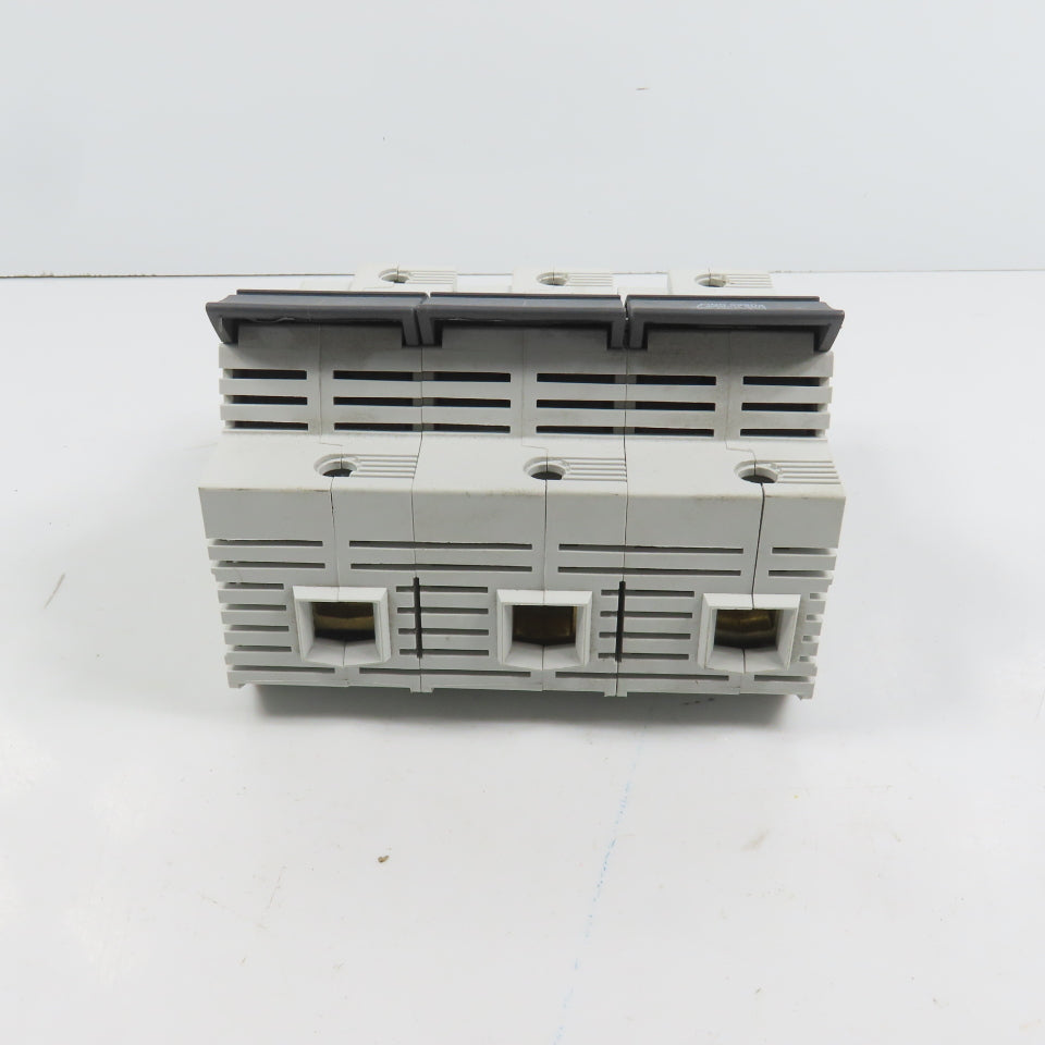 Allen Bradley 1492-FB3J60 Ser B 60A 600V 3-PoleClass J Fuse Holder W/ 35A Fuses