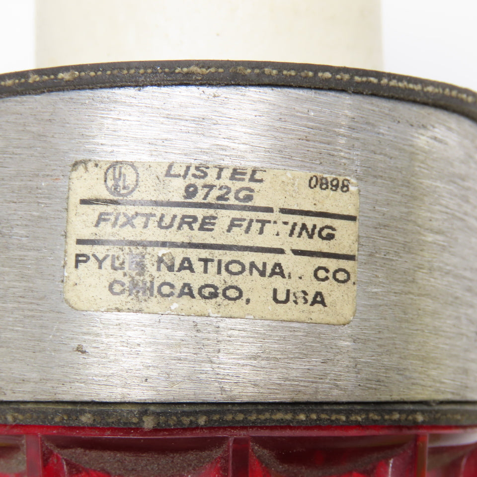 Pyle National 972G 75W 250V Plastic Lens Vintage Bullet Light