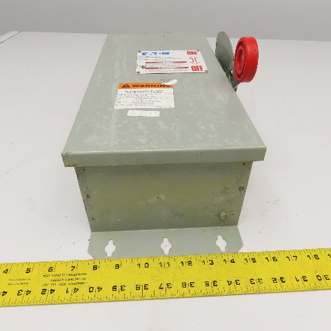 Eaton DH362FDK 60A 600VAC 250VDC 3 Pole Fused Safety Disconnect Switch