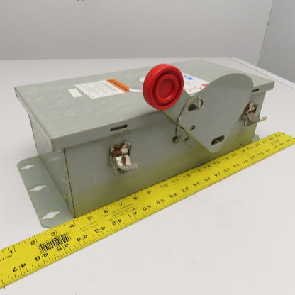 Eaton DH362FDK 60A 600VAC 250VDC 3 Pole Fused Safety Disconnect Switch