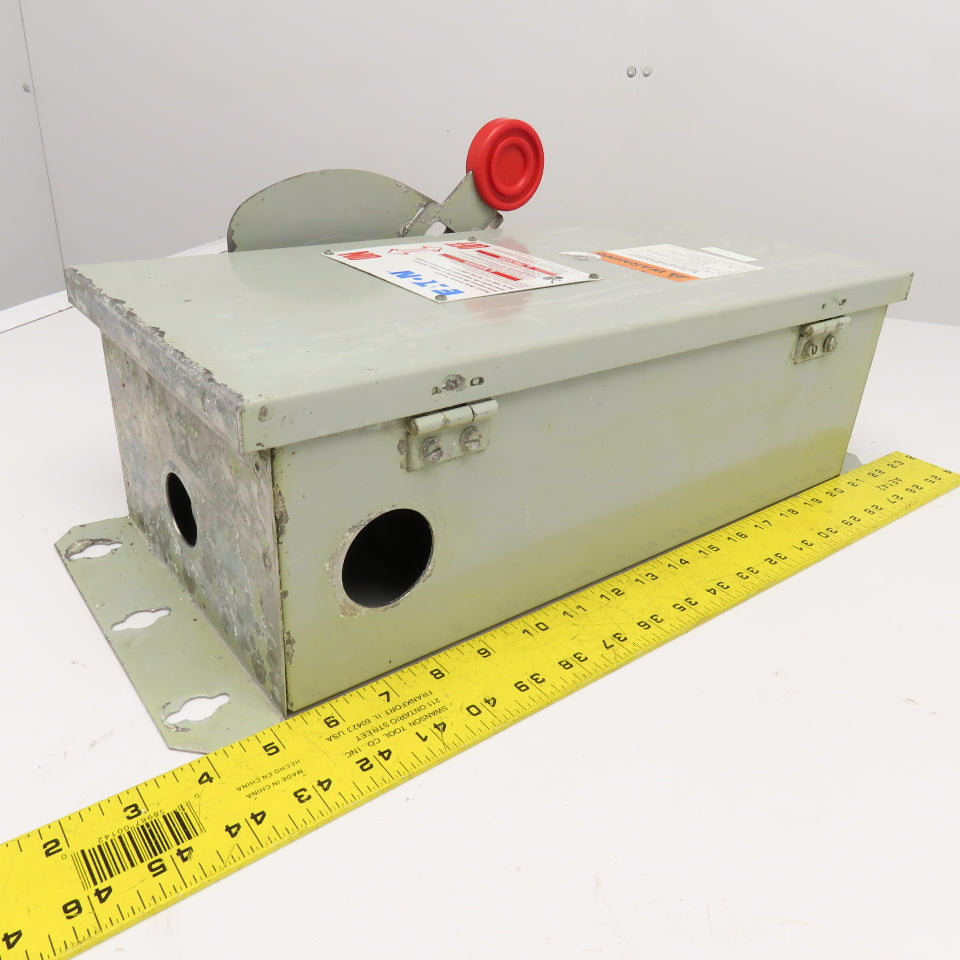 Eaton DH362FDK 60A 600VAC 250VDC 3 Pole Fused Safety Disconnect Switch