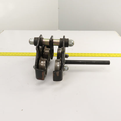 1 Ton Manual Ball Bearing Push/Pull Hoist Beam Trolley 2-3/4" To 6"
