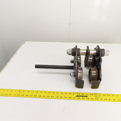1 Ton Manual Ball Bearing Push/Pull Hoist Beam Trolley 2-3/4" To 6"