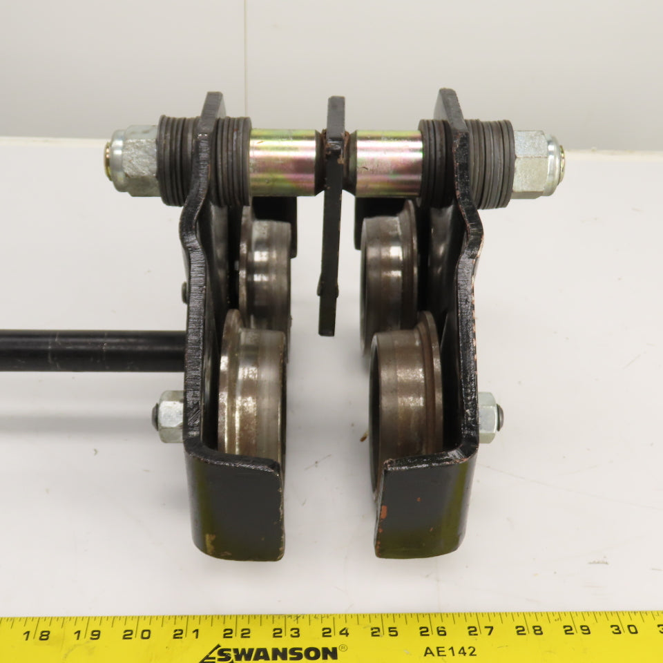 1 Ton Manual Ball Bearing Push/Pull Hoist Beam Trolley 2-3/4" To 6"