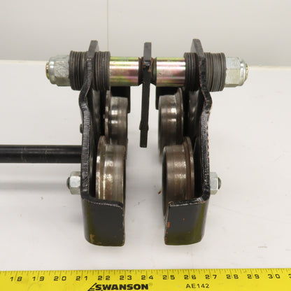 1 Ton Manual Ball Bearing Push/Pull Hoist Beam Trolley 2-3/4" To 6"