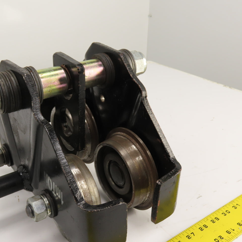 1 Ton Manual Ball Bearing Push/Pull Hoist Beam Trolley 2-3/4" To 6"