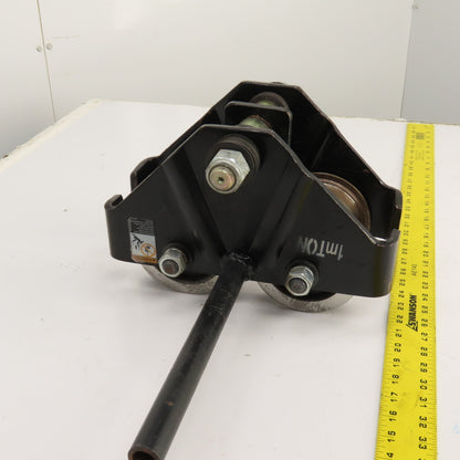 1 Ton Manual Ball Bearing Push/Pull Hoist Beam Trolley 2-3/4" To 6"