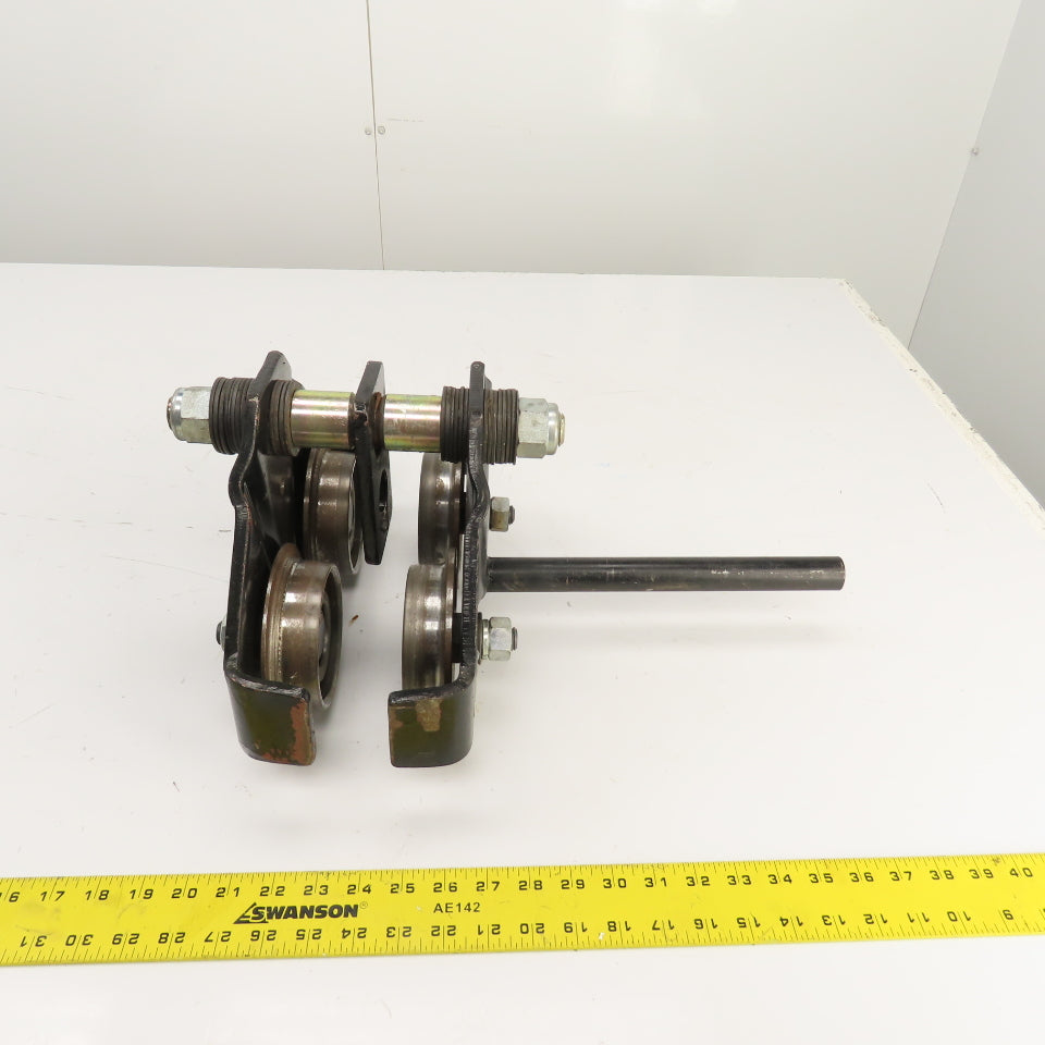 1 Ton Manual Ball Bearing Push/Pull Hoist Beam Trolley 2-3/4" To 6"