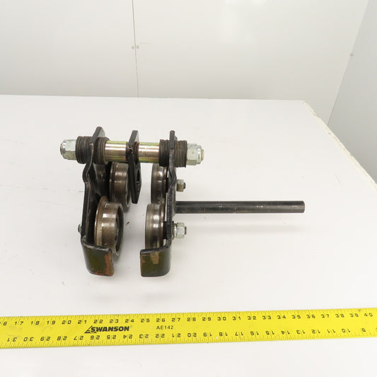 1 Ton Manual Ball Bearing Push/Pull Hoist Beam Trolley 2-3/4" To 6"