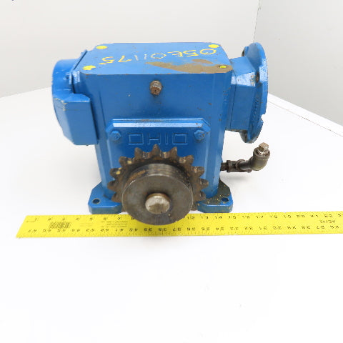 Ohio Gear MQ140 Uniline 2000 150-B9:1 Ratio 11.6RPM Output Left Hand Gearbox