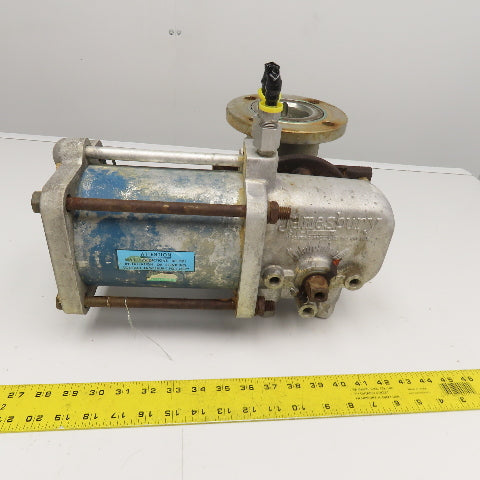 Jamesbury ST200 B 3" Stainless Steel Flange Mount Ball Valve Pneumatic Actuator