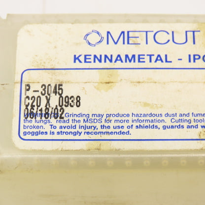 Metcut P-3045 Kennametal IPG C20 x .0938 1-5/16" Piloted Countersink