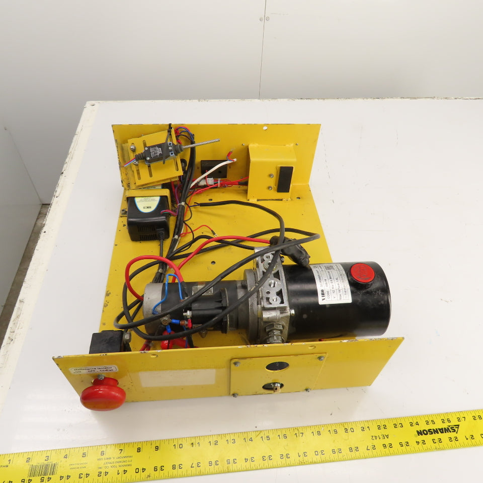Vestil Vibo 058-16 12VDC Hydraulic Power Unit For Lift Tables 1.5L W/ Charger