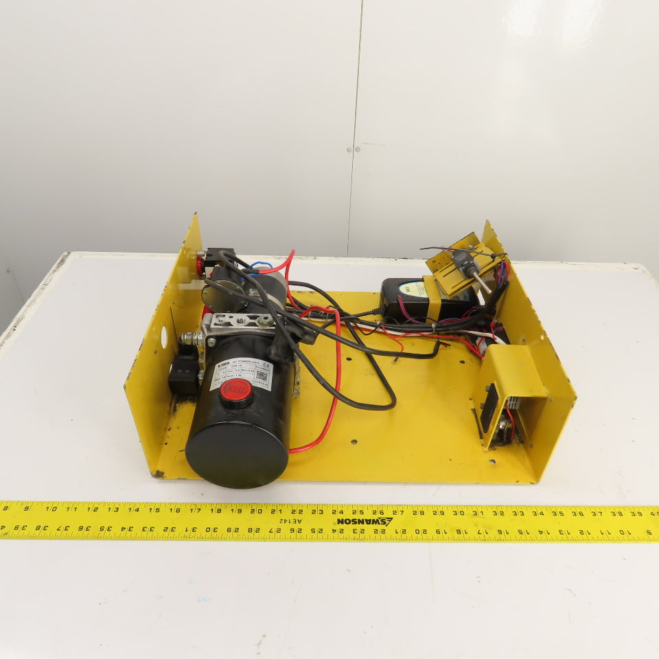 Vestil Vibo 058-16 12VDC Hydraulic Power Unit For Lift Tables 1.5L W/ Charger