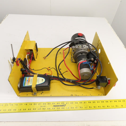 Vestil Vibo 058-16 12VDC Hydraulic Power Unit For Lift Tables 1.5L W/ Charger