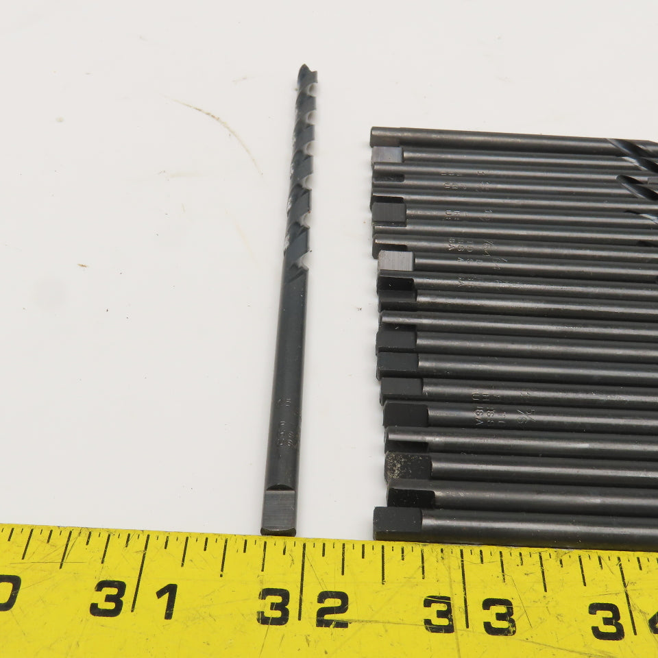 Precision 15/64" 118° Point Black Oxide Finish Twist Drill Bit Tang Lot of 21