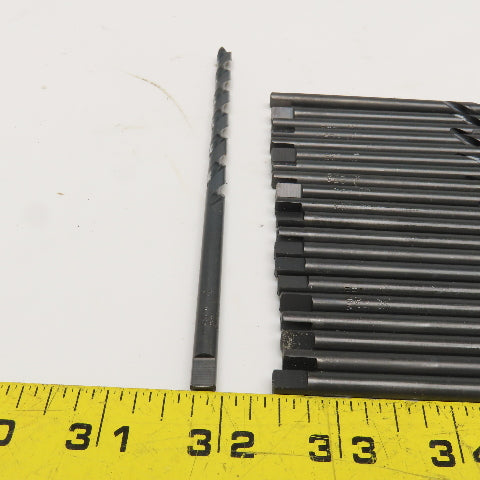 Precision 15/64" 118° Point Black Oxide Finish Twist Drill Bit Tang Lot of 21