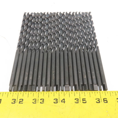 Precision 15/64" 118° Point Black Oxide Finish Twist Drill Bit Tang Lot of 21