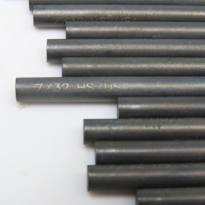Titan 7/32" Diam. HSS 2 Flute Twist Drill 6" OAL Lot Of 20