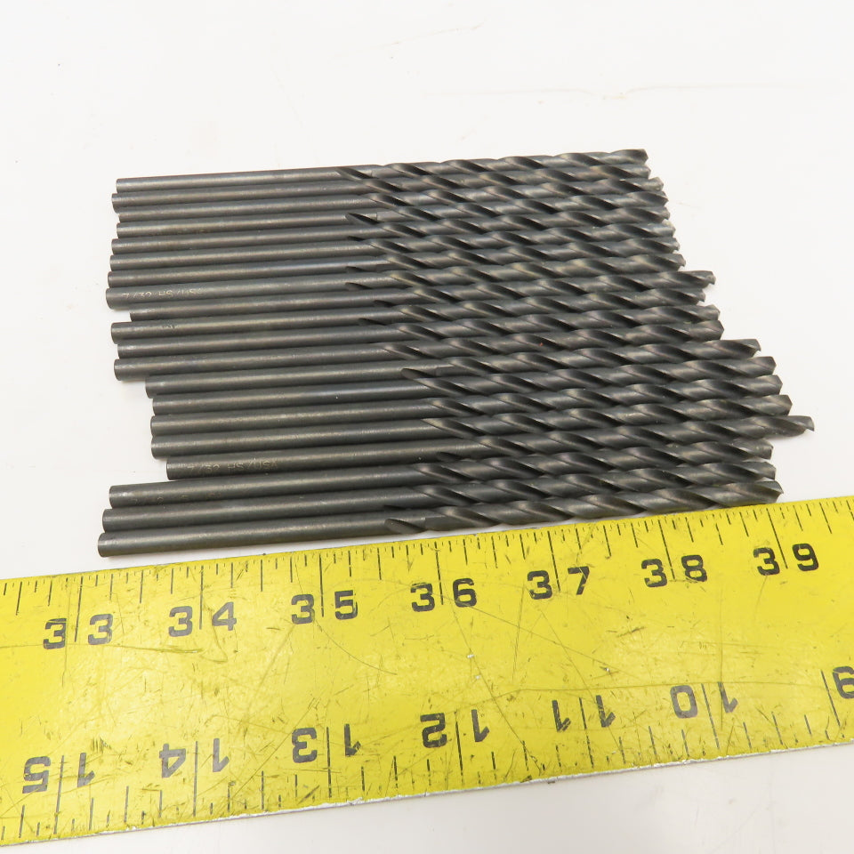 Titan 7/32" Diam. HSS 2 Flute Twist Drill 6" OAL Lot Of 20