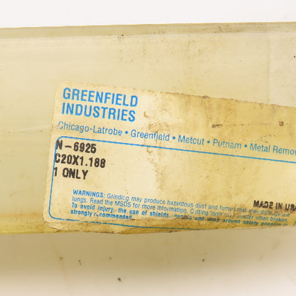 Greenfield C20 x 1.188 Piloted Countersink 5 Flute