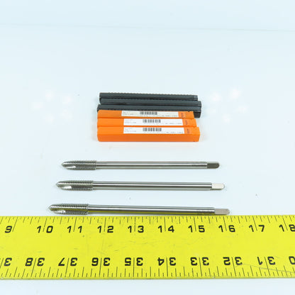 Hertel 87152187 Extension Tap 3/8-16 3 Flute Spiral Point 6" OAL HSS USA Lot/3