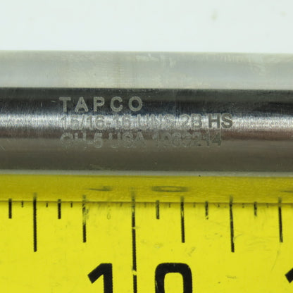 Tapco 15/16-16 UNS 4 Straight Flute Hand Tap 10" OAL 9/16" Shank USA
