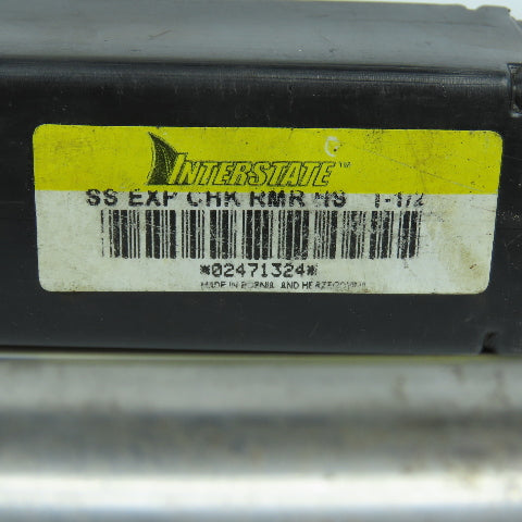 Interstate 02471324 1-1/2" Machine Expansion Reamer 10 Straight Flute HSS 12.5"L